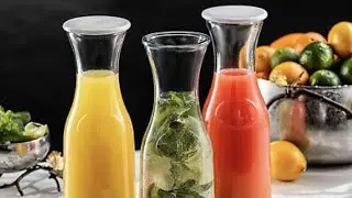 Joy Jolt Glass Carafe with Lids. 🍹🎉🎉