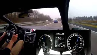 VW Polo R WRC - On German Autobahn Acceleration 259kmh