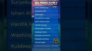 India playing 11 vs New Zealand #shorts #cricket #indvnz