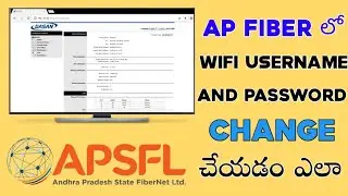 ap fiber wifi password change | How to change wifi password | apsfl | ap fibernet