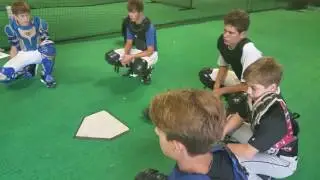 How catchers give signs.