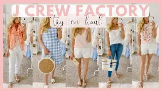 AFFORDABLE SUMMER OUTFITS FROM J CREW FACTORY | SUMMER CLOTHING TRY ON HAUL 2019 | Amanda John