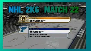 nhl 2k6 match 22 boston vs st louis