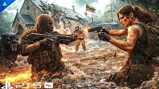 SHE WAS READY. They Were Armed. | 4K PS5 Cinematic (TOMB RAIDER)