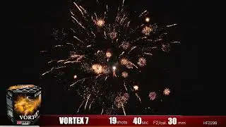 Vortex Seven - 19 Shots - 1.3g Cake - Riakeo Fireworks