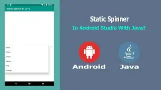 Static Spinner in 📱 Android 📱 Studio With Java