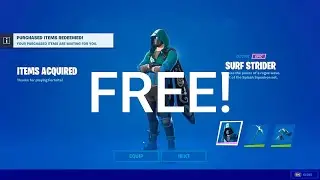 Just redeemed my Surf Strider Skin - get/unlock free intel bundle/surf strider skin redeem code