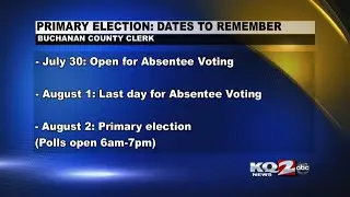 Primary election dates to remember
