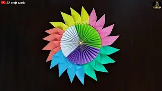 Beautiful wall hanging Crafts / Paper Crafts For Home Decoration / Paper flowers wall hanging Ideas
