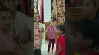 Gopika #krishnaconciousness #iskcontemple #enjoyment #kids #emotions #happyfaces #happy #bhuj #dance