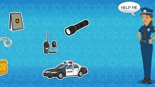 VOCABULARY FOR KIDS | Police | Car Mechanic | Doctor | Plumber |New words | #vocabulary#kidsvideo