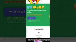 How To Download Pokemon Go With Cursor 😱 #shorts #pgsharp #pokemongo #trick2024 |Android/ios|