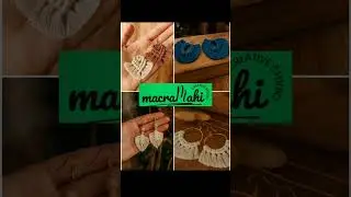 Macram&eacute; lovely earrings for college students girls#diy#handmade #macrame #craft #made with love#
