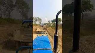 Aage JCB Piche tractor trolley Mitti loading #jcb