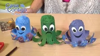 Pulpo de Tubo o Rollo de Papel