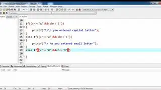 C Program to Check for Uppercase, Lowercase Alphabetic Characters using if esle staement | Asim