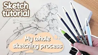 STEP-BY-STEP Real time Stylized anatomy SKETCH tutorial