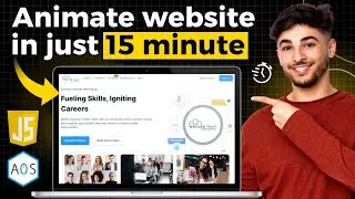 Create a Cool Animated Website Using JavaScript & AOS | JavaScript Scroll Animation Tutorial!