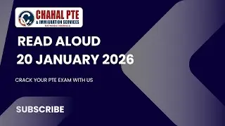 PTE READ ALOUD | 20 JANUARY 2026- Most Repeated | CHAHAL PTE