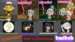 I played with @OfficiallyMaji again, alongside Killnator5(!?), and @ramenkatzu for Happy Wars Hells!