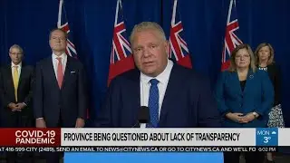 Province being questioned about lack of transparency