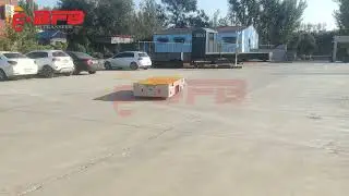 Adjustable Battery Powered Steerable Transfer Carts/10T Customized Steerable Railless Flat Car