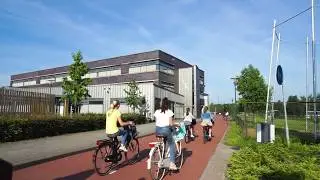 Start van een schooldag Sondervick College Veldhoven.