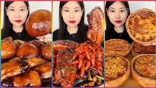 ASMR CHINESE FOOD MUKBANG EATING SHOW | 먹방 ASMR 중국먹방 (Fat Meat, Pork Fat, Pork Belly, 🍜Noodles)