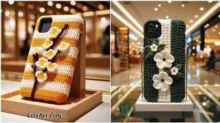 Trendy Crochet Phone Cover Designs | Cute & Aesthetic. #crochet #knitting #diy 