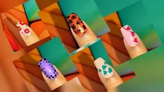 ✍️🩵🫧 Dottingtools Nailart Idea ! Easy Nail Art Designs ! ( आसान नेल आर्ट डिजाइन ) My Nail world 
