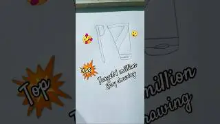 most beautiful brush and Colgate drawing #shorts #drawing #art