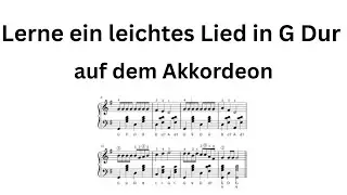 Lerne ein leichtes Lied in G Dur Theo's Klavier und Akkordeon Schule