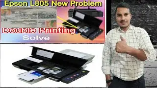 Epson L805 Pvc card double printing problem# 100% Solution #