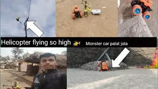 Gaming Helicopter flying so high//Monster car palat jata//DN Vlogs 