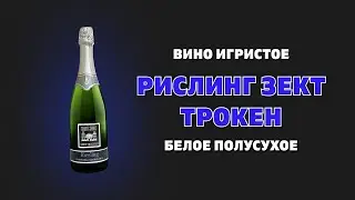 Вино игристое Рислинг Зект Трокен из Германии