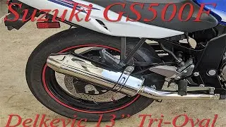 Suzuki GS500F with Delkevic 13