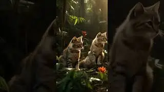 Wild Kitty: A Fierce Feline's Adventure#africa #WildlifeVideos #CatLovers #KittyVideos