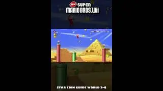 New Super Mario Bros Wii. Star Coins Guide World 2-4