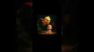 chick saves the baby |short adventure story🐥#shorts #babyrescue#herochick