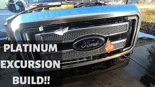 PLATINUM  SUPER DUTY FORD EXCURSION CONVERSION FINALLY STARTED!!