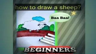 How to draw a Sheep Step by Step/Sheep Drawing Lesson/How to draw a Sheep 3333 numbers/Easy Sheep dr