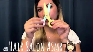 My First ASMR video / Hair Salon appointment (face reveal)