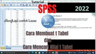Cara Membuat t Tabel di SPSS dan Cara Mencari Nilai t Tabel (dilengkapi contoh kasus)