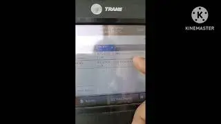 TRANE RTAF chiller. Solve alarm and system lock out