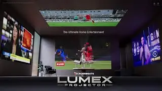 Crossbeats LumeX Smart Projector with 4K Support Full HD 1080P for home and office. #4K #projector