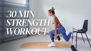 30MIN STRENGTH Workout with Dumbbells (No Repeats)
