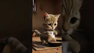 Poor Cat&rsquo;s Hard Work | From Selling Peanuts to Helping Kids | Emotional Story#PoorCat#aivideo#viral