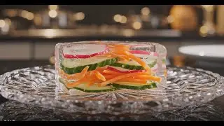 satisfying ASMR Glass Sandwich