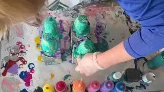 #37 Watch What Happens When I Pour Paint on these Dessert Cups.  These Glasses Are So Cute!