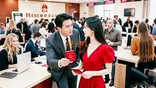 民政局被3個男人放鴿子，她心寒隨便嫁了個大叔，他們笑她是作精，直到半個月後見她穿著婚紗站在首富身邊終於後悔了！#短劇 #甜寵 #瑪麗蘇 #總裁灰姑娘